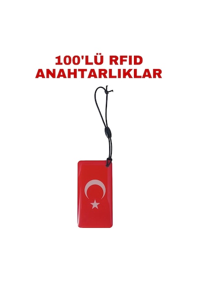 Sr-604 B Yazılabilir Ve Kopyalanabilir Rfıd Proximity Anahtarlık 125 Khz Bayrak Tipi Keyfob 100 Adet