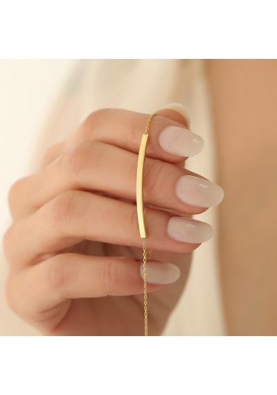 925 Ayar Gümüş İnce Bar Bileklik - 3mm