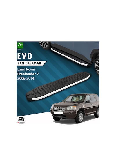 S-dizayn Land Rover Freelander 2 Evo Aluminyum Yan Basamak 173 Cm 2006-2014 A+ Kalite