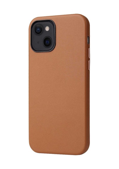 Apple Uyumlu iPhone 13 Kılıf Zore Eyzi Kapak Kahverengi