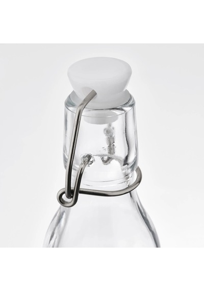 Ikea Korken 3'lü Cam Şişe 0,15 L Şeffaf