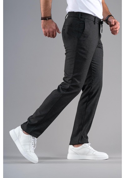 Ecer Beli Lastikli İplikli Regular Fit Kışlık Kumaş Pantolon 001