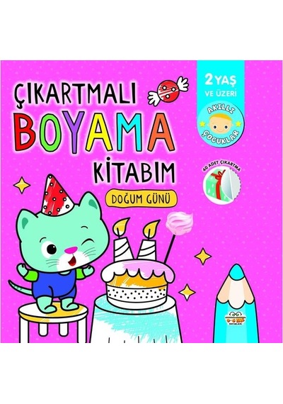 2 Yaş Ve Üzeri Çıkartmalı Boyama Kitabım Seti 4 Kitap