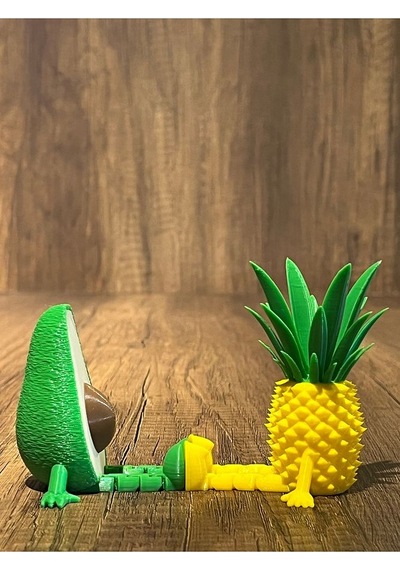 Ananas - Avakado Ayaklı Mini Çift