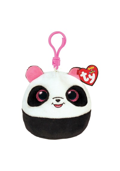 Ty Squishy Beanies Peluş Panda Anahtarlık Bamboo Beyaz