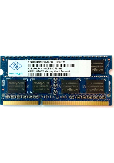 Nanya NT4GC64B8HG0NS-CG 4 GB DDR3 1333 MHz CL9 Notebook Ram