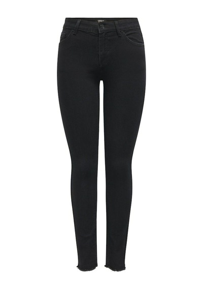 Only Onlhush Mıd Skın Ank Rw Dnm Akm188 Noos Kadın Siyah Denim Pantolon - 15336727 Siyah