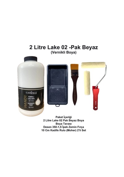 2 Litre Handy Lake 002 Pak Beyaz Kendindenvernikli