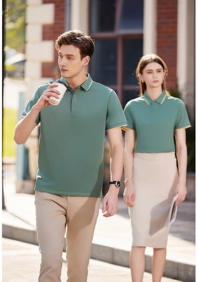 New Performance.arw50313.serintutan-antibakteriyel-yüksek Kalite.düğmeli Polo T.shirt Yeşil