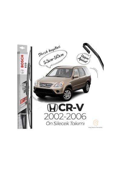 Honda Cr-V Ön Silecek Takımı 2002-2006 Bosch Eco