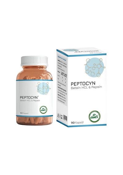 Peptocyn Betain Hcl Pepsin 90 Kapsül