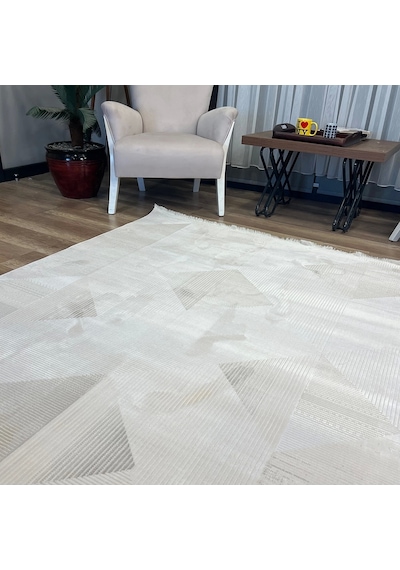 İpek Halı Rivenna Lux 2453 A Modern Salon Halısı Krem