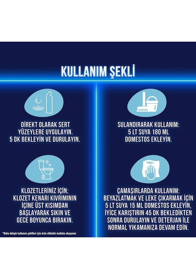 Domestos Çamaşır Suyu Yoğun Kıvamlı Okaliptus  6 x 750 ML