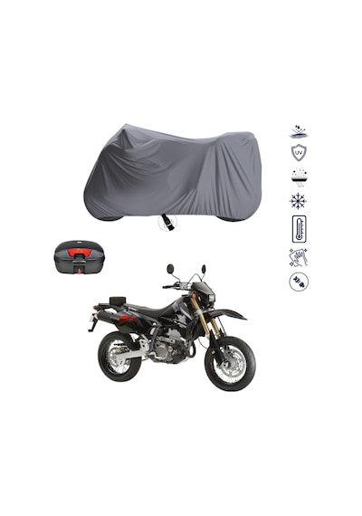 Suzuki DRZ 400 SM Arka Çanta Uyumlu Motosiklet Branda Su Geçirmez Motor Branda