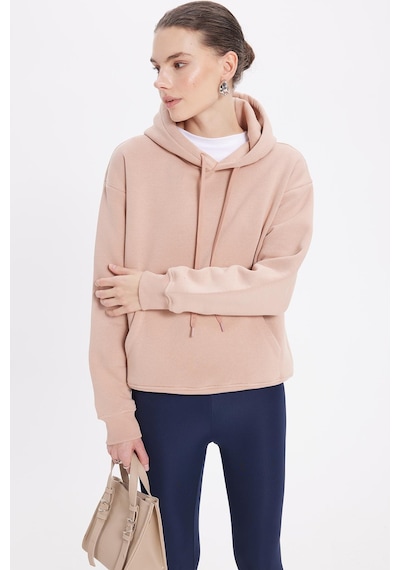 Tudors Kadın Oversize Geniş Kesim Pamuklu Yumuşak Dokulu İçi Polarlı Basic Vizon Kapüşonlu Sweatshirt-37907 Vizon1 Tudors Kadın Oversize Geniş Kesim Pamuklu Yumuşak Dokulu İçi Polarlı Basic Vizon Kapüşonlu Sweatshirt-37907 Vizon1