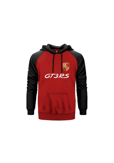 Porsche Gt3rs Kırmızı Renk Reglan Kol Sweatshirt Kırmızı