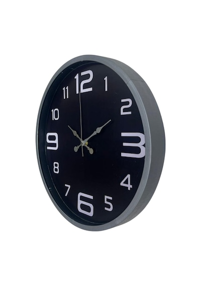 36 Cm Gri Dekoratif Duvar Saati Diğer 92425640