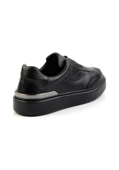 Bambi Siyah Leather Erkek Sneaker E01347029043 Siyah