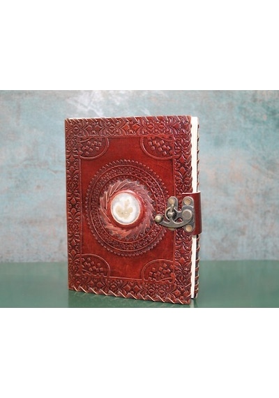 Taşlı Deri Defter Model 11