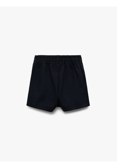 Koton Pamuklu Gabardin Şort Etek Lacivert 6wkg40018aw Lacivert