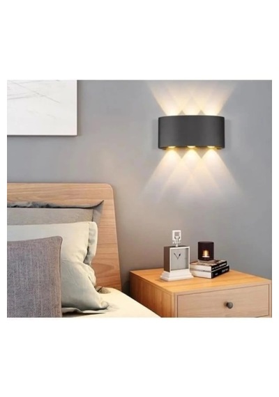 Ct-8011 Haiti 10w Led Duvar Aplik 3200k Günışığı Siyah