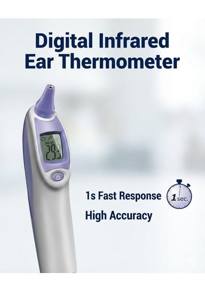 Oksimetre Pulse Ox-97 + Kulaktan Ateş Ölçer Dt-886 Kombo Set Spo₂, Nabız Ve Ateş Ölçüm Cihazı