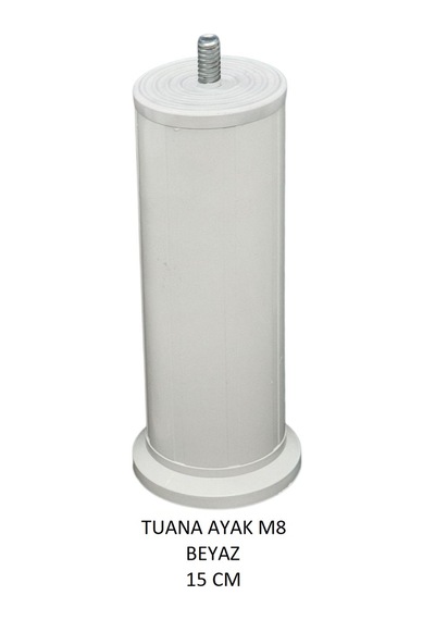 Tuana Ayak 15 cm M8 Cıvatalı Beyaz