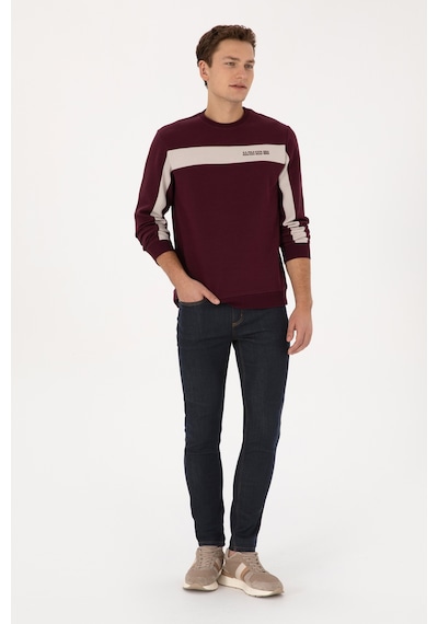 U.s. Polo Assn. Erkek Plum Sweatshirt 50316354-vr177 New Plum