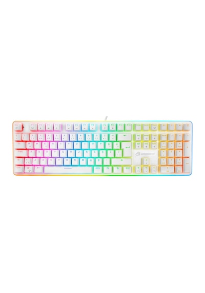 Gamebooster G918B-Bl Rgb Aydıntlatmalı Mekanik Oyun Klavye Beyaz