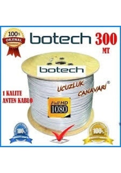 300mt Koaksiyel Uydu Anten Kablo Rg 6/u4l 5250