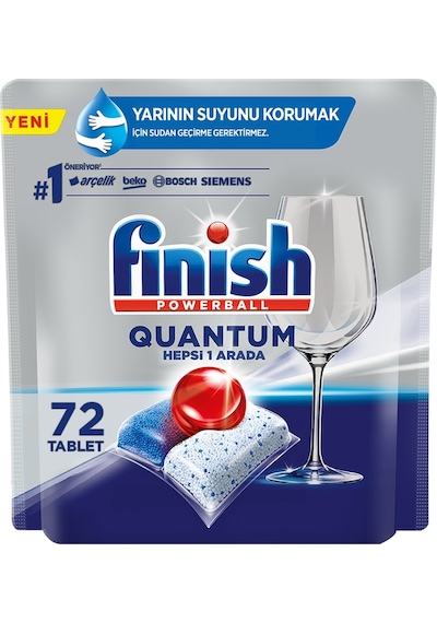 Finish Quantum Hepsi 1 Arada Bulaşık Makinesi Deterjanı 72 Tablet