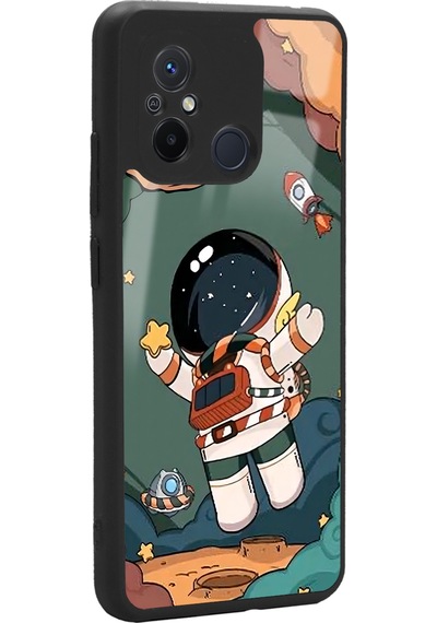 Xiaomi Redmi 12c Anime Astronot Tasarımlı Glossy Telefon Kılıfı Çok Renkli