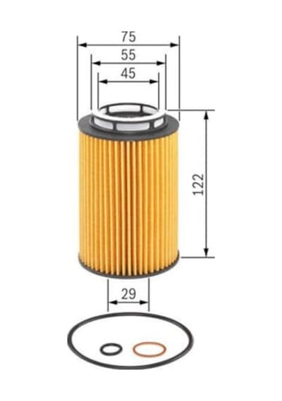 BOSCH F026407158 Yağ Filtresi