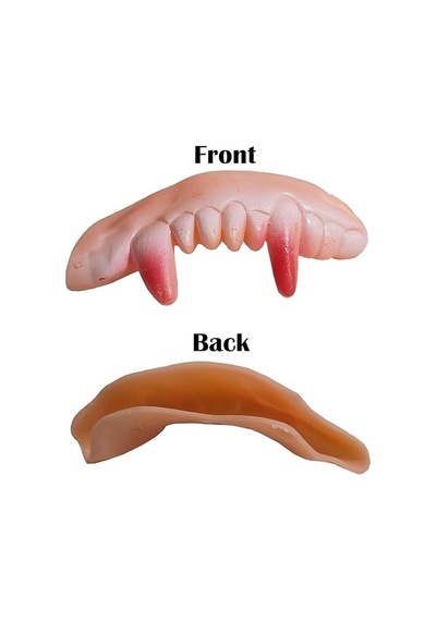 Cadılar Bayramı Halloween Kostüm Partisi Vampir Kan Emici Kont Drakula Pelerin+takma Diş Kostüm Seti