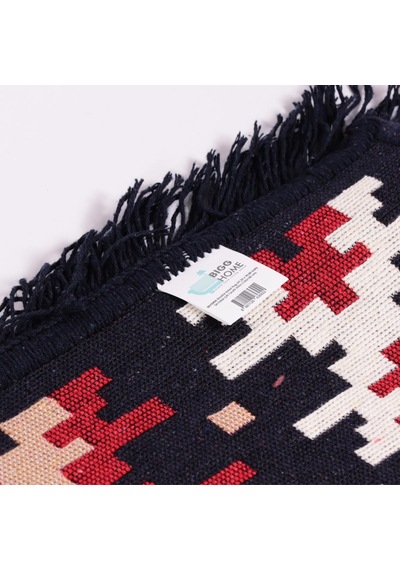Bigghome Çift Taraflı Kilim, Makinede Yıkanabilir, Modern Desenli, 80 150 Cm, Sa1590a