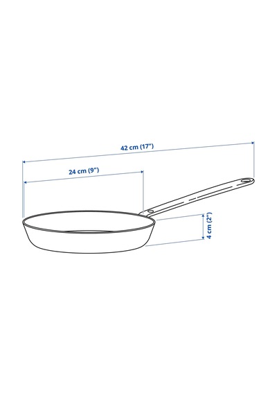 Ikea Hemkomst Tava 24 Cm Krom 1 Parça