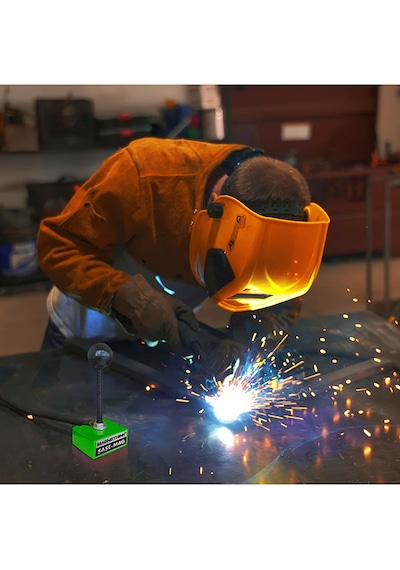 Magnethink Şase-mag Güçlü Manyetik Kaynak Makinesi Şase Topraklama Akım Kablo Tutucu Mıknatısı Şasemag - Yeşil 1 Adet