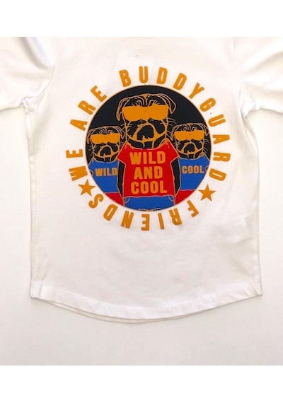 Richie Royce Erkek Çocuk Baskılı Wıld Cool Yazılı Tshirt-7015-beyaz Beyaz