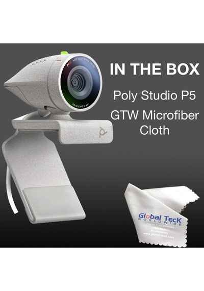 Gtw Bundle Poly Studio P5 Webcam - Profesyonel Web Kamerası, Vlog For Online Meetings, Youtube, Tiktok, Takımlar, Zoom