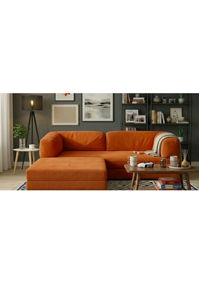 Herev 200x200 Cm 50 Dns Modüler Köşe Koltuk Fitilli Kadife Kumaş, Yatak Olabilen, Modern Tasarım Şark Köşe Turuncu Herev 200x200 Cm 50 Dns Modüler Köşe Koltuk Fitilli Kadife Kumaş, Yatak Olabilen, Modern Tasarım Şark Köşe Turuncu