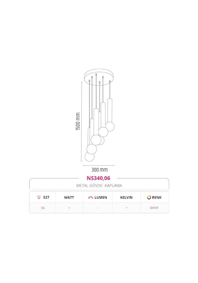 Nevo Dekoratif Sarkıt Ns340,06