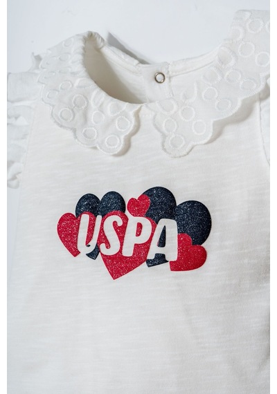 U.s. Polo Assn. Kız Bebek Beyaz Takım Usb2970-c-v1 Beyaz