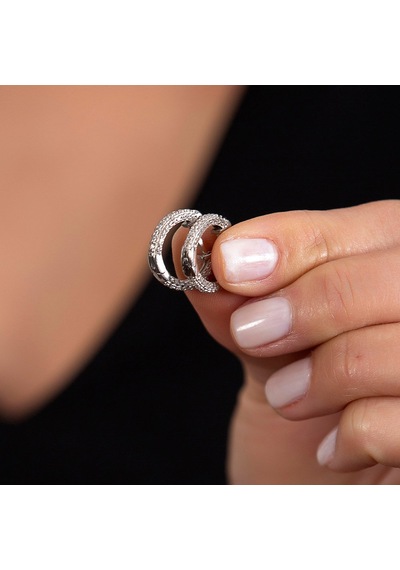 Tesbihane Starlight Diamond Zirkon Taşlı Mikro Halka Tasarım 925 Ayar Gümüş