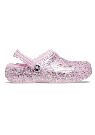 Crocs Classic Lined Glitter Clog K Pembe