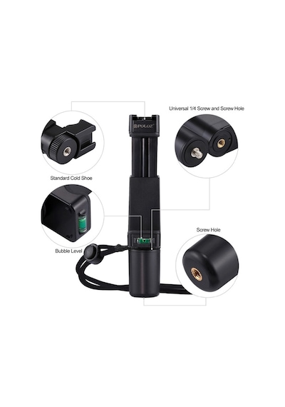 Puluz Video Grip Telefon Elde Tutucu + Bileklik Tripod Adaptörü