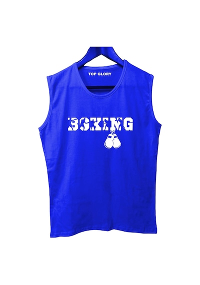 Top Glory Boxingw Baskılı Kolsuz Sporcu T-shirt Tank Top Sporcu Fitness Atlet