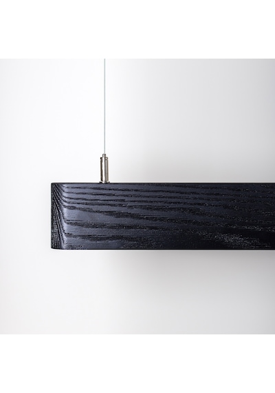 Soft Siyah Modern Ahşap Aydınlatma - Minimal Led Sarkıt Avize Siyah
