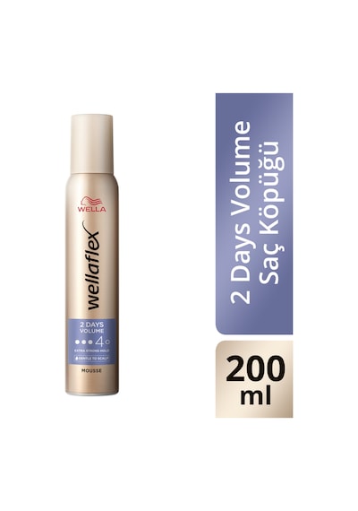 Wellaflex 2 Days Volume 2 Gün Boyunca Hacim Veren Saç Köpüğü Extra Strong Hold 200 ML