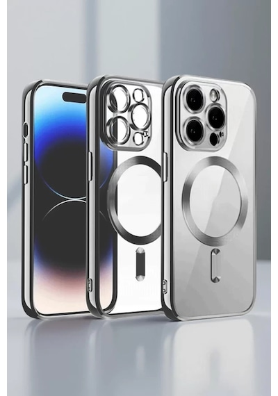 Newface Apple İphone 13 Pro Max Kılıf Kross Magneticsafe Kapak - Titan Gri