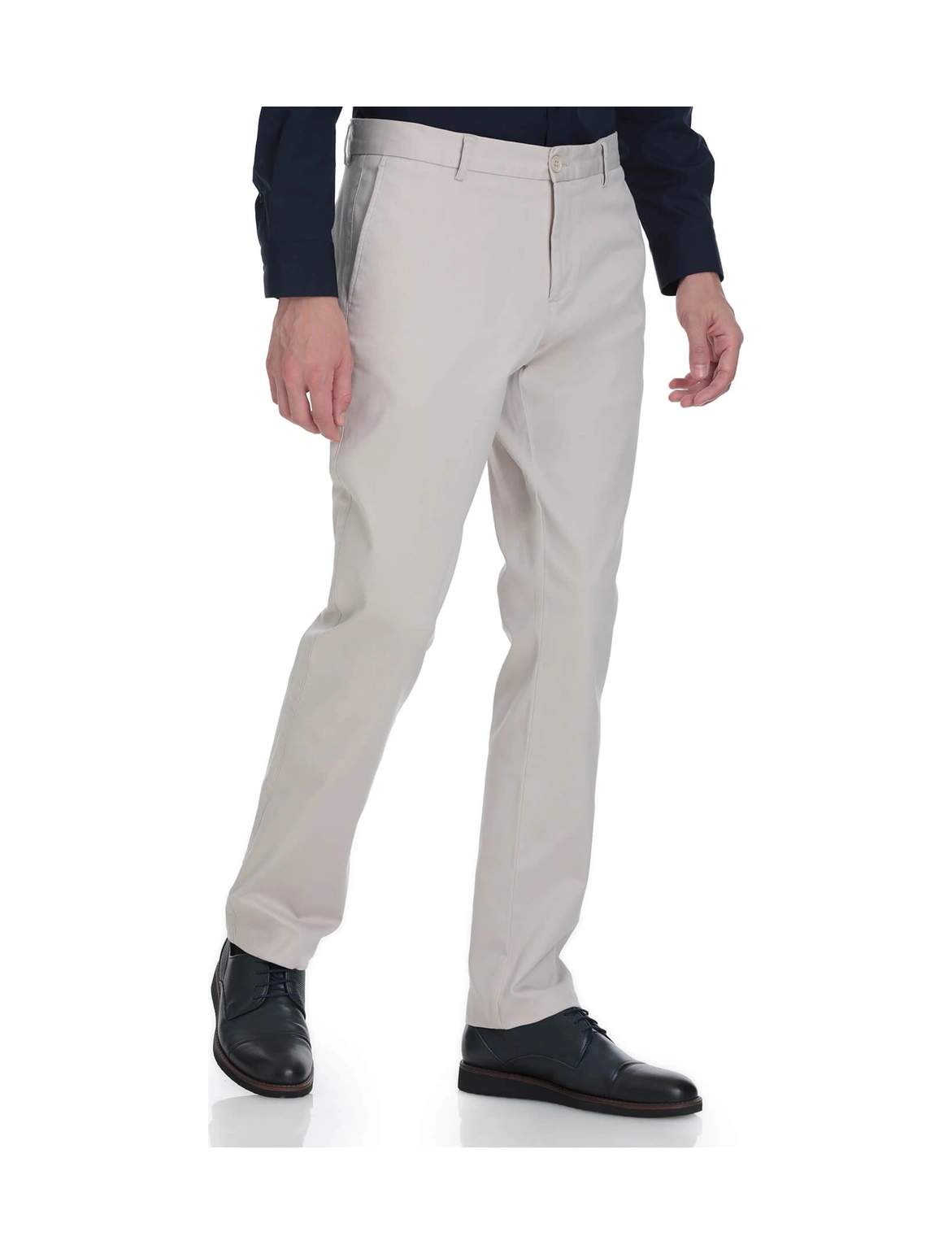 Hatemoğlu Taş Regular Fit Yandan Cepli Pamuklu Kanvas Pantolon Taş